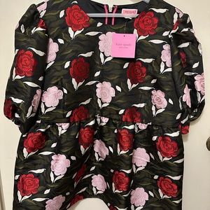 NWT Kate Spade New York Rose Garden Brocade Top | Size 14